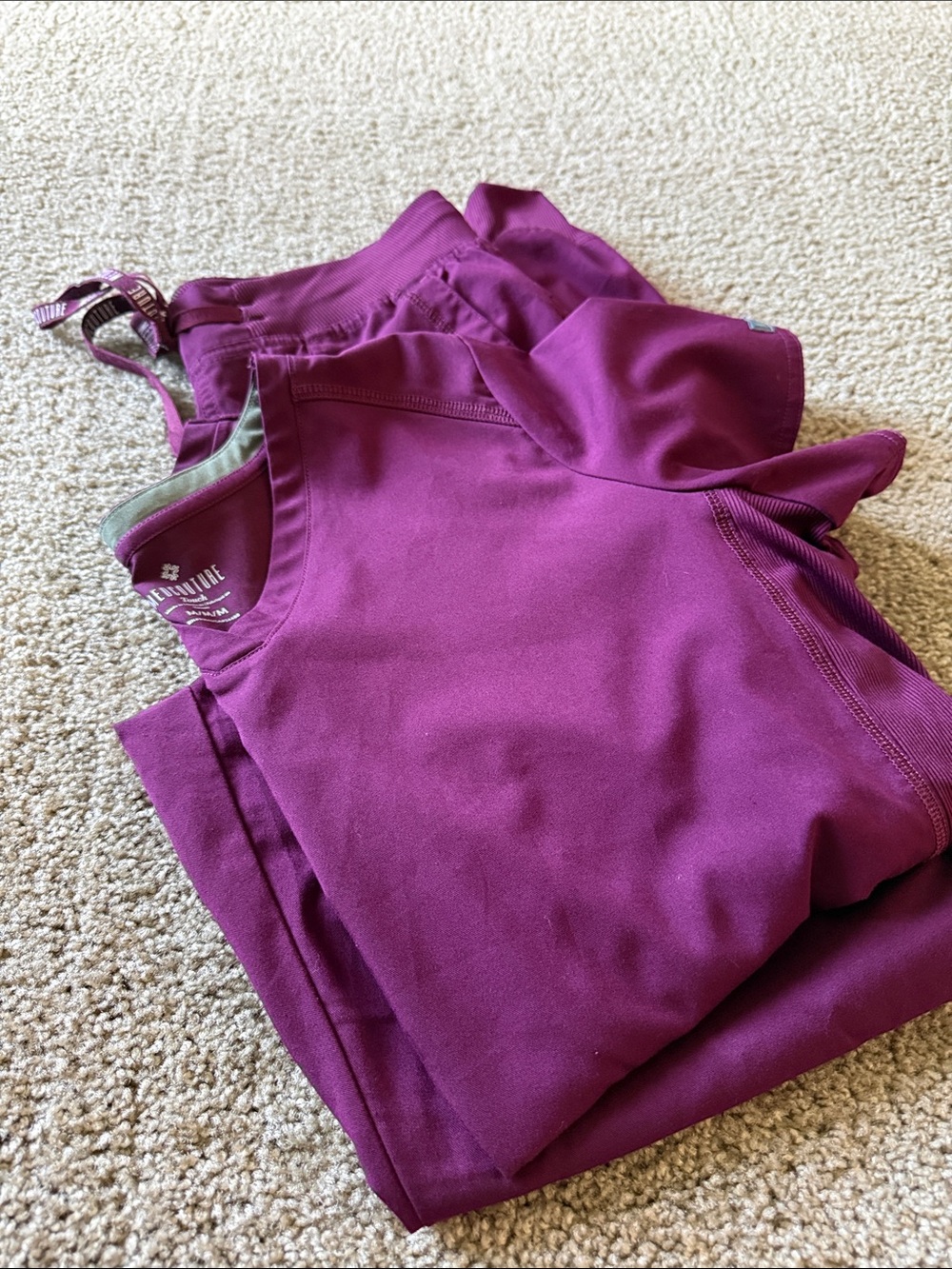 Med Couture Women's Scrub Set in Plum